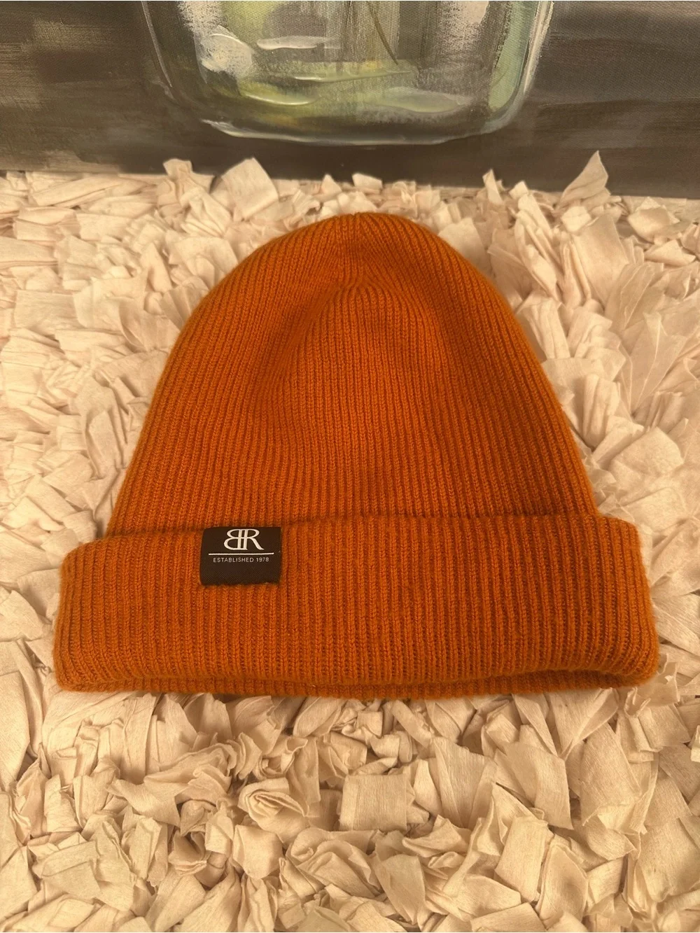 Banana Republic 100% Merino Wool Knit Beanie – Burnt Orange | One Size